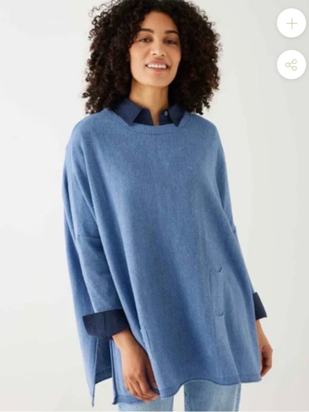 Mersea Women’s The Catalina Travel Sweater in Dutch Blue One Size